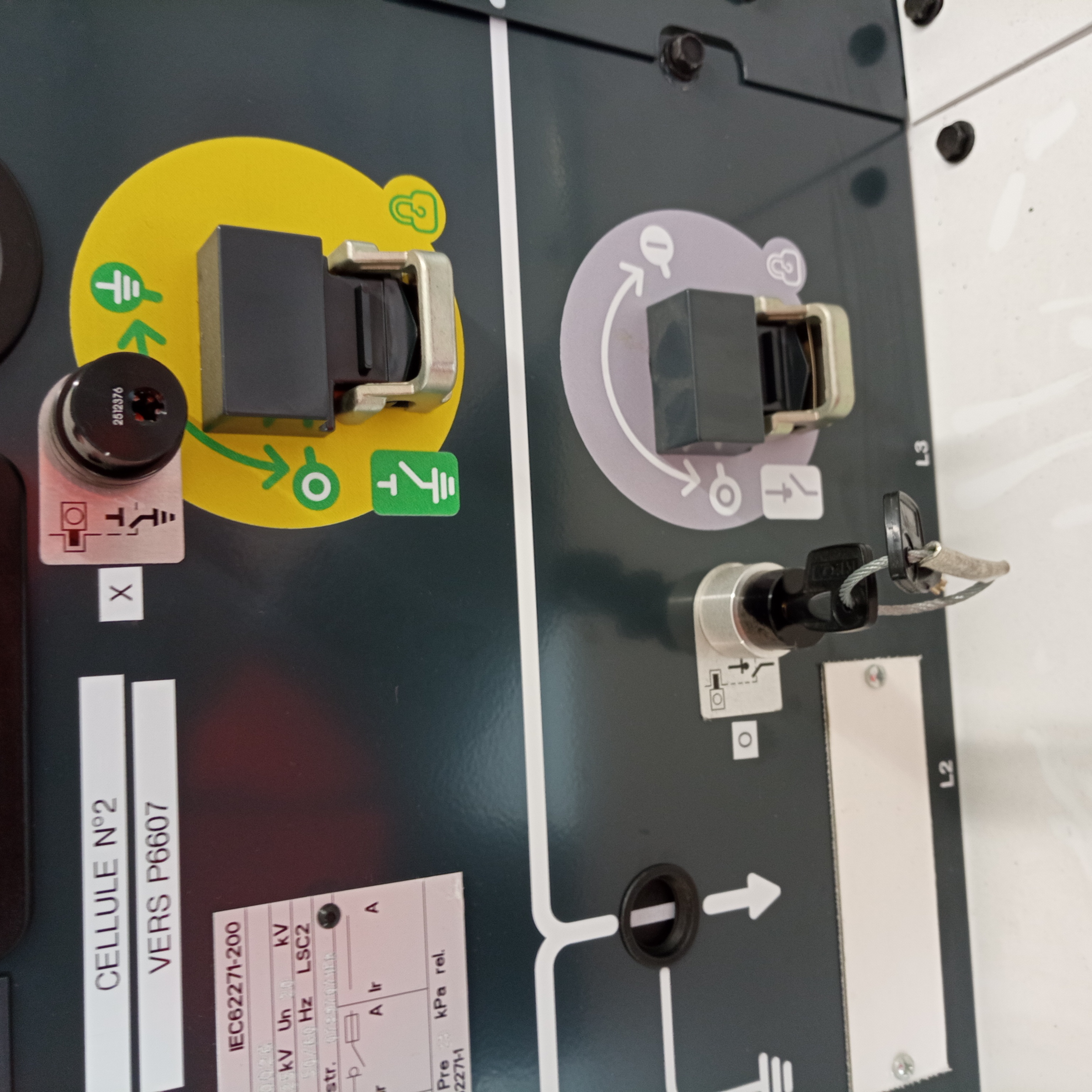 Inter-verrouillage d’une cellule haute tension départ transformateur